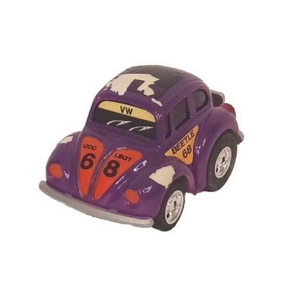 Tonka Volkswagon Beetle Penny Racer Pull Back VW (Tested) Purple Paint Has Wear - Picture 1 of 10